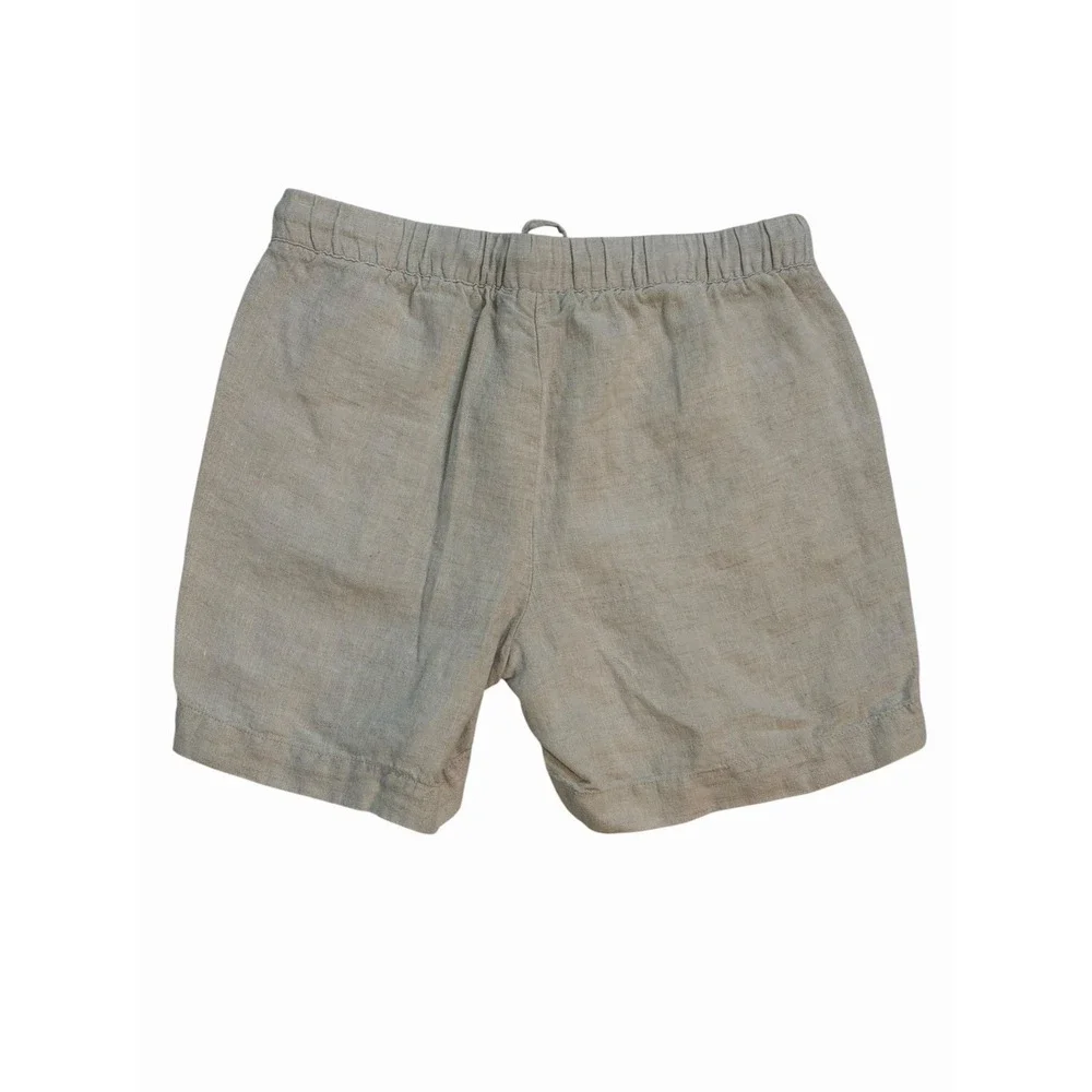 Talbots Linen Shorts Womens Size‎ Small Natural Relaxed Lagenlook Drawstring